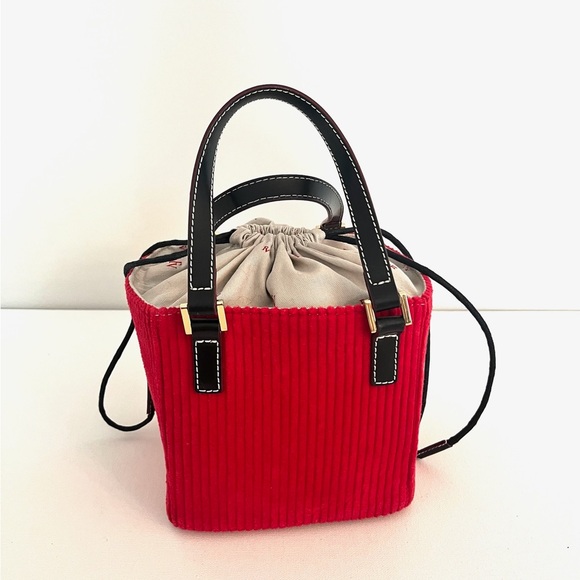 Frances Valentine Moxy Red Corduroy Bag - Picture 2 of 3